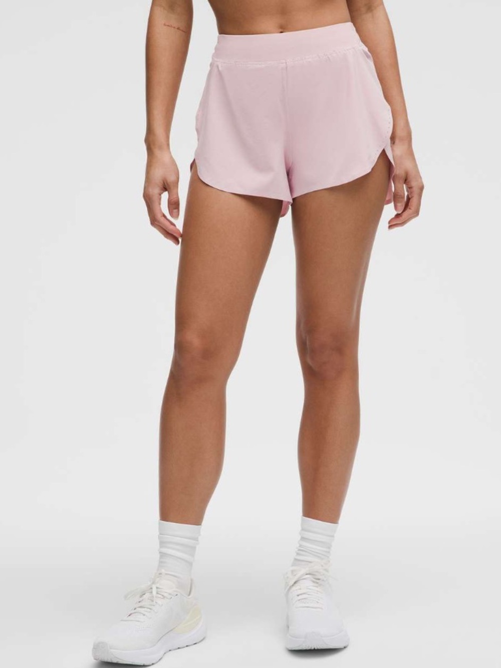 Lululemon Fast and Free High-Rise Reflective Classic Fit Short 3” in Pink Haze